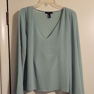 Elegant Light Blue Women's Top